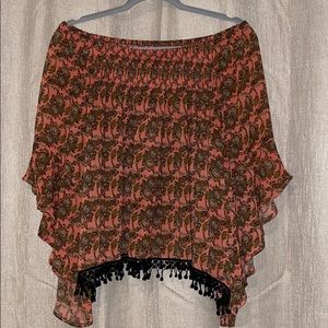 Off The Shoulder Sheer LF Top